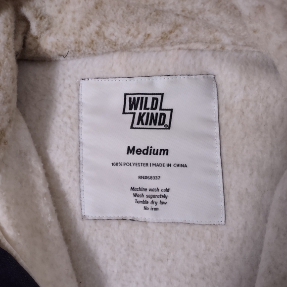 Deer Print Fleece Jacket Size M - Picture 4 of 5